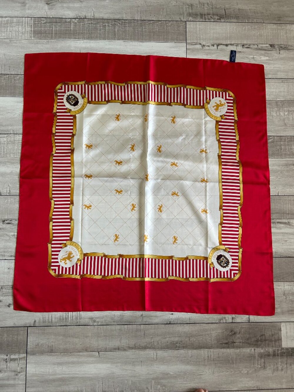 Vintage Rah Rah Collection Silk Scarf